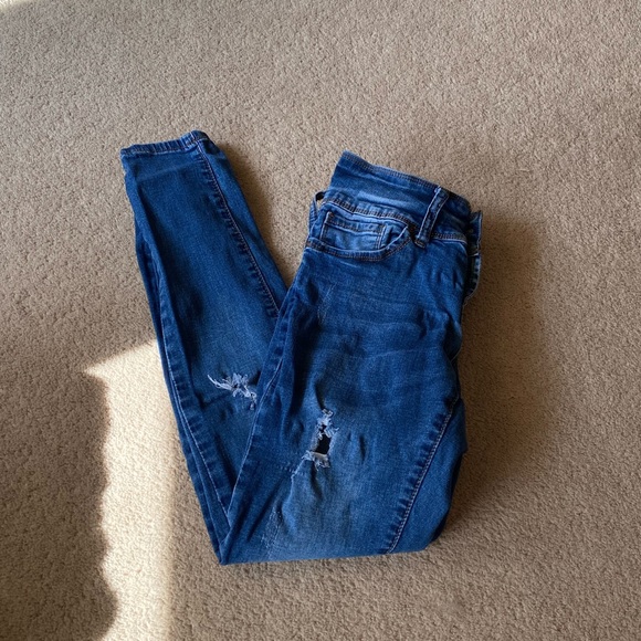 Blue Ripped Jeans - Picture 2 of 3